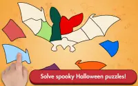 Halloween Shape Jigsaw Puzzles 🎃👻 game for kids Screen Shot 0