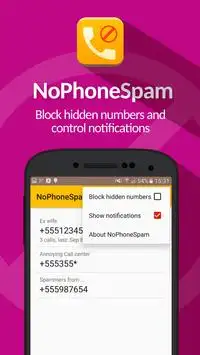 NoPhoneSpam – Just Block Calls Screen Shot 3