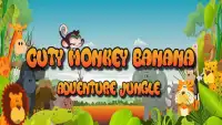 Cuty Monkey Banana : Jungle Dash Screen Shot 0