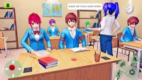 Anime Girl School  Love Life Simulator Screen Shot 1