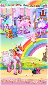Rainbow Pony Princess Unicorn Beauty Makeover Screen Shot 4