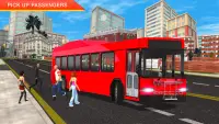 Modern City Bus Driving Game Screen Shot 1