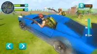 Ekstrim Mobil Pertempuran Royale Car Shooting Game Screen Shot 2