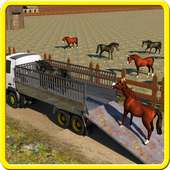Horse Transport Cargo Truck: Transporter Games