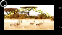 Safari Hunt Ride 3D Screen Shot 0