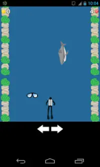 водолаз акула игра Screen Shot 0