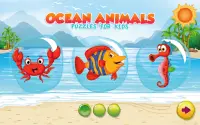Puzzles for kids Ocean Animals Screen Shot 6
