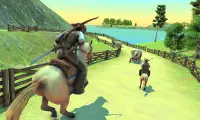wild west cowboy horse riding Screen Shot 2