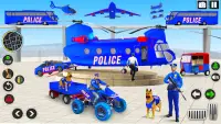 Police Dog ATV Transport Games Screen Shot 1