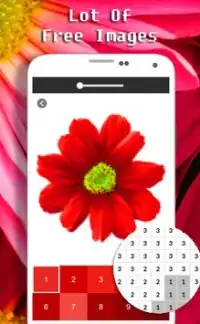 Chrysanthemum Flower Color By Number - Pixel Art Screen Shot 5