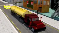 Oil Tanker Transporter Truck Driving Simulation Screen Shot 0