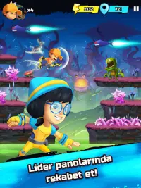 BoBoiBoy Galaxy Run: Dünyayı Uzaylılardan Koru! Screen Shot 9