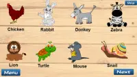 İngilizce Hayvan ve Renkleri Öğren (Testli) Screen Shot 0