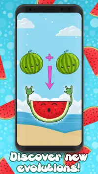 Merge Watermelon – Great Evolution Clicker Game Screen Shot 1