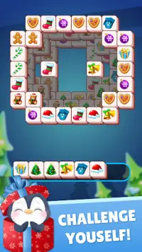 Jogos de Natal - 3 Tiles Match Screen Shot 2