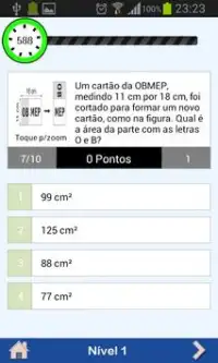 Simulado OBMEP nível 3 Screen Shot 2