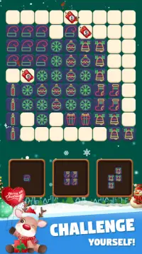 Christmas Block Puzzle Games - Clash of Bricks Screen Shot 2