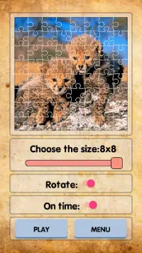 Puzzle di cuccioli animali Screen Shot 2