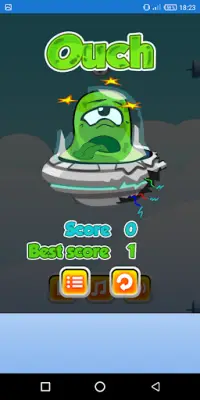 flappy alien game Screen Shot 3