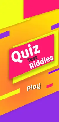 Quiz Test Riddles NEW2021 Screen Shot 0