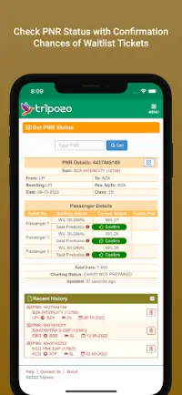 Train Live Status Booking PNR Screen Shot 3