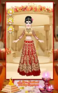 로얄 웨딩 패션 살롱 : 인도 스타일 신부 Screen Shot 0