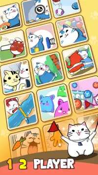 Duel Neko: 2-Player Games Screen Shot 0