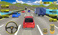 High Speed Traffic Car Driving Road Race Simulator Screen Shot 0
