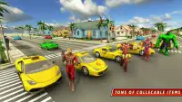 Superhero Taxi Driver Pro Game Screen Shot 2