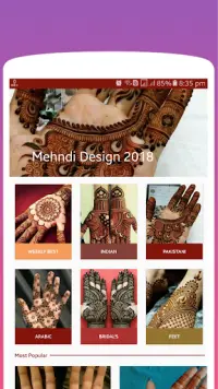 Mehndi & Hena Design App Screen Shot 1