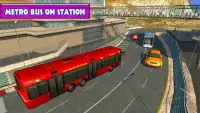 Jalan raya bus metro modern: simulator gila Screen Shot 0