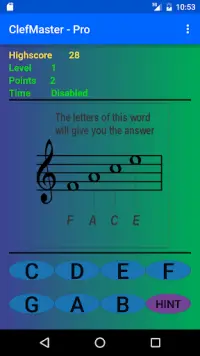 Clef Master - Music Note Game Screen Shot 1