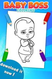 Baby Boss Coloring Game Screen Shot 2
