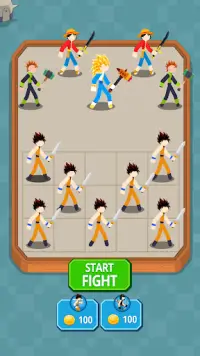 Stickman Warriors - Merge Hero Screen Shot 2