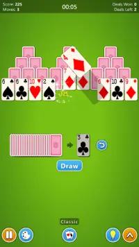 TriPeaks Solitaire 4 in 1 Card Game Screen Shot 1