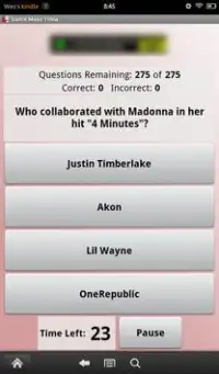 Dance Music Trivia Screen Shot 1