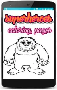 Superheroes coloring pages for kids Screen Shot 14