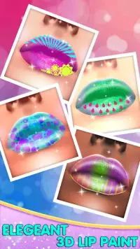 Lips Done 3D Satisfying Lipstick art Makeup Game Screen Shot 5