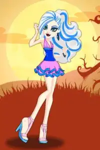 Ghouls Fashion Style Monsters Dress Up Makeup Game Screen Shot 5