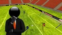 Stickman Football (Soccer) 3D Screen Shot 1