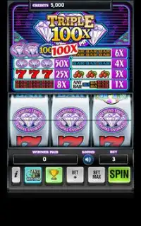 Triple 100x Wheel - Free Slots Machine Screen Shot 0