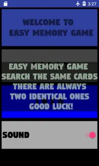Easy Memory Game Screen Shot 1