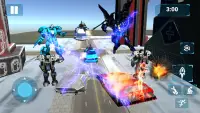 Grand Police Car Robot Transform Car Sim Game Screen Shot 1