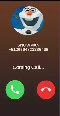 Snowman 📱 video call   chat (game simulation) Screen Shot 2