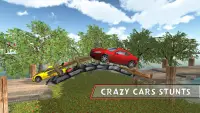 Crazy Car Stunts Pagmamaneho: Impossible Jump Screen Shot 3