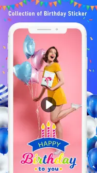 Birthday Video Maker with Song Screen Shot 1