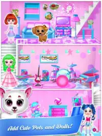 Juegos de chicas casa - Decorar casa de muñecas Screen Shot 8