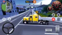City Transporter Truck Driving Simulator Screen Shot 2