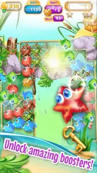 Sea Fishdom Pop Blast Match Puzzle Screen Shot 2