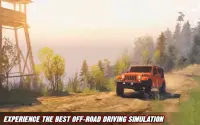 Offroad Jeep Driving Simulator การแข่งแรลลี่สุดขั้ Screen Shot 3